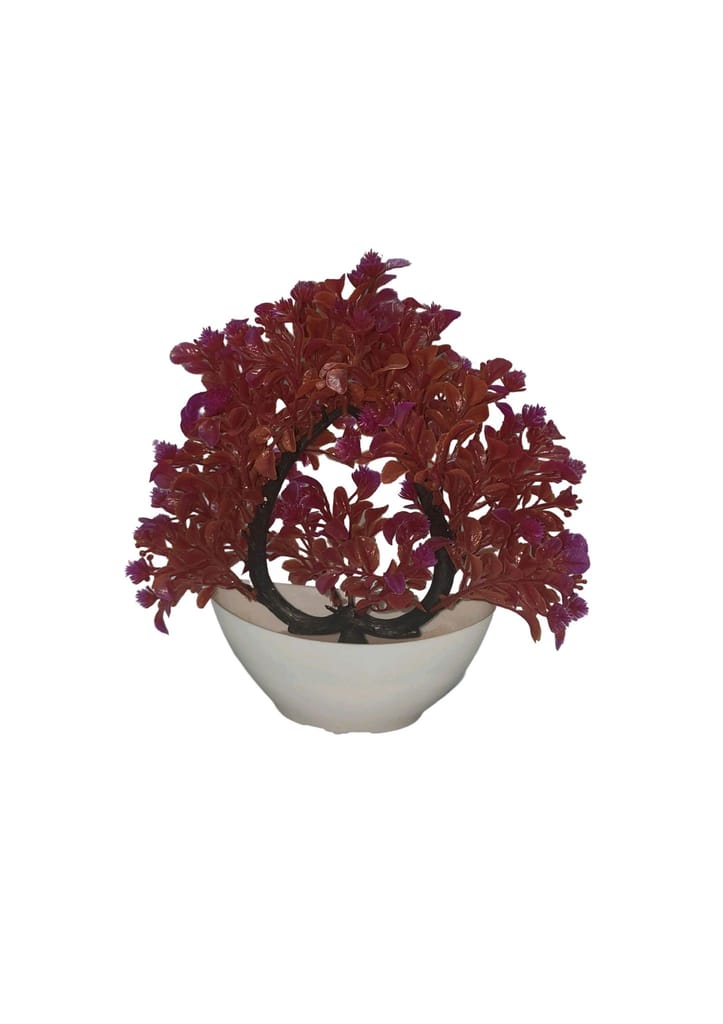 Bonsai Artificial Plant with Round Pot for Home Decor view 2