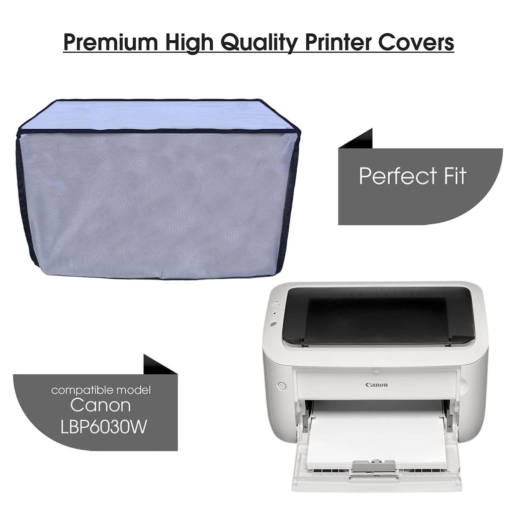 PalaP Super Premium Dust Proof Printer Cover for Canon LBP6030W (Grey ; 41.4 x 29.9 x 24.9 cm) view 2