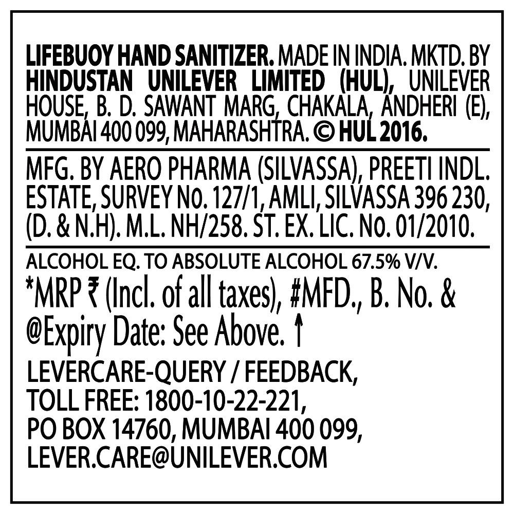 Lifebuoy Total Immunity Boosting Hand Sanitizer 190 Ml view 2