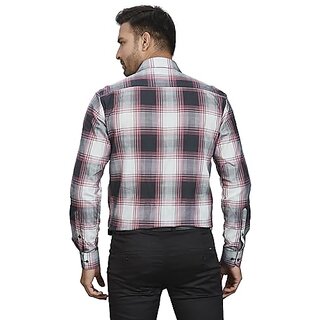 DUKUL Men's Long Sleeve Formal Checks Shirt | Regular Fit | Stylish & Comfortable | Soft Cotton | Machine Washable | Perfect for Business & Office view 2