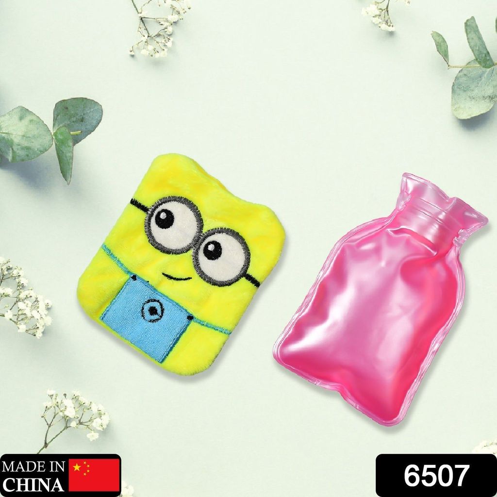 Minions Hot Water Bag - 2-Eye Design with Cover for Pain Relief & Warming view 2