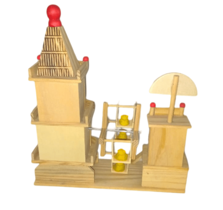 Good Luck Wooden Windmill Toy for Kids view 2