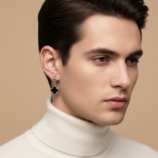 Mens Earring (Charm Hoop Style) view 2