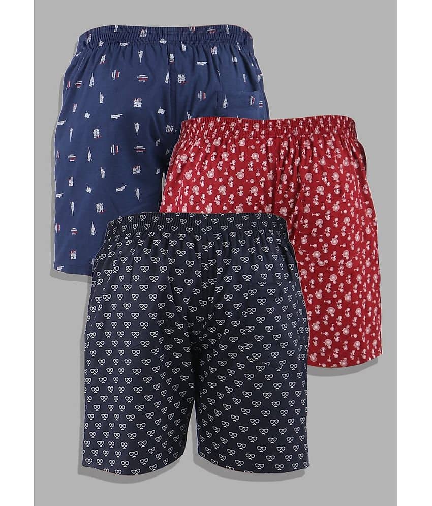 Supersquad Pack of 3 Cotton Boxers For Men's ( Assorted 5 ) view 2