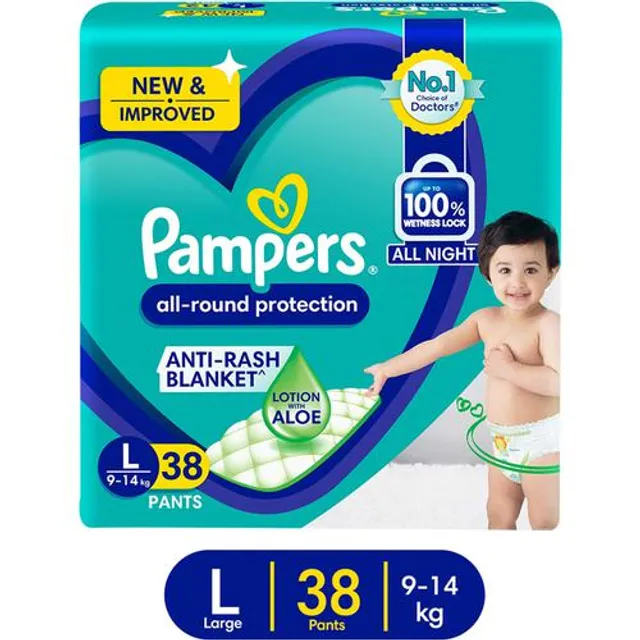 Pampers Diaper Pants Large 38 Pcs