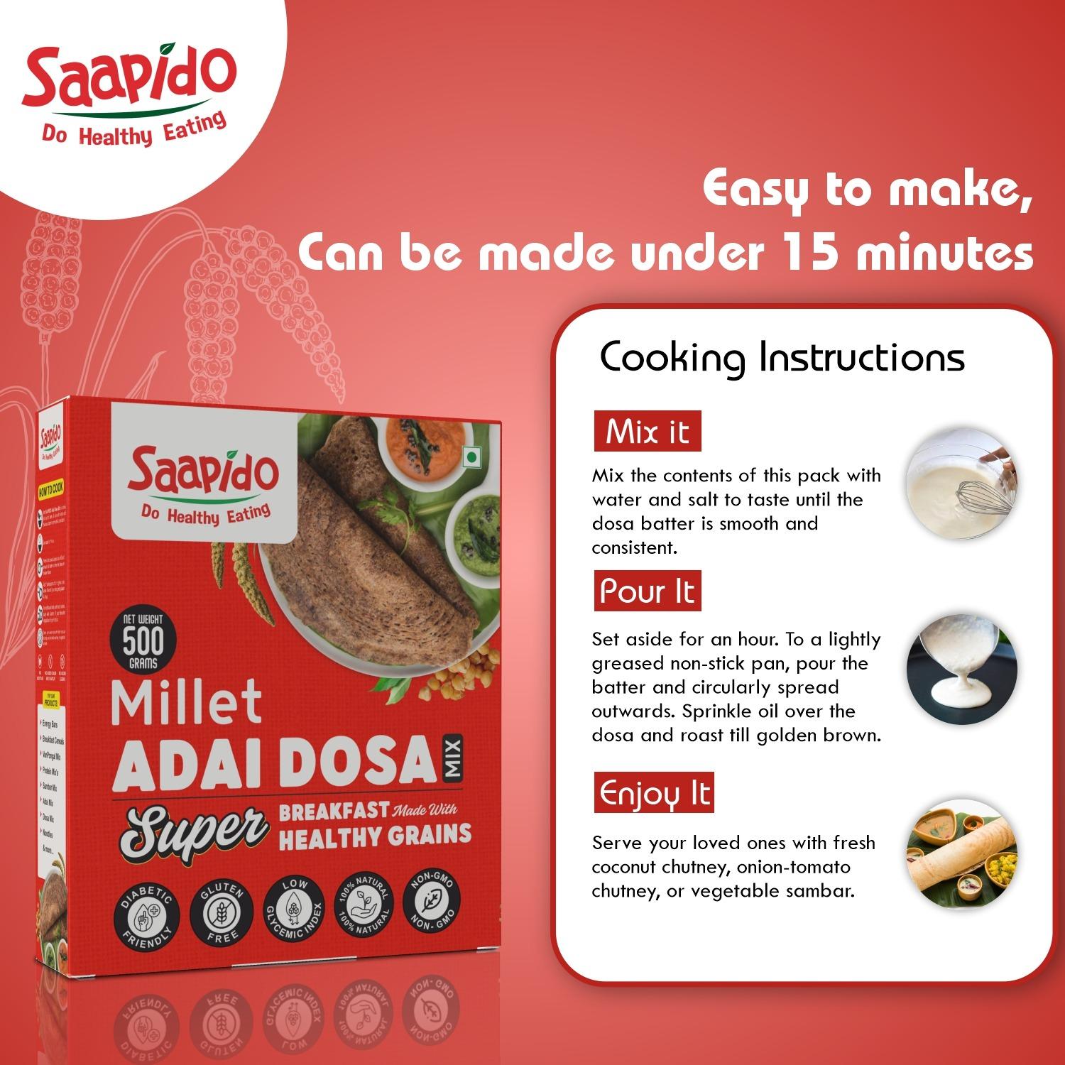 Kodo Millet Rava Dosa Mix - 500 gms view 2