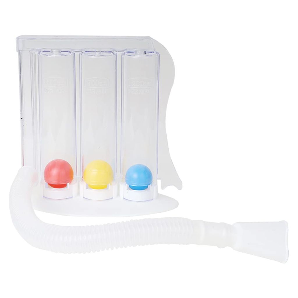 FAIRBIZPS Spirometer 3 Balls Breathing Exerciser for Deep Breathing and Lung Exerciser Portable Hygienic Respiratory Exerciser