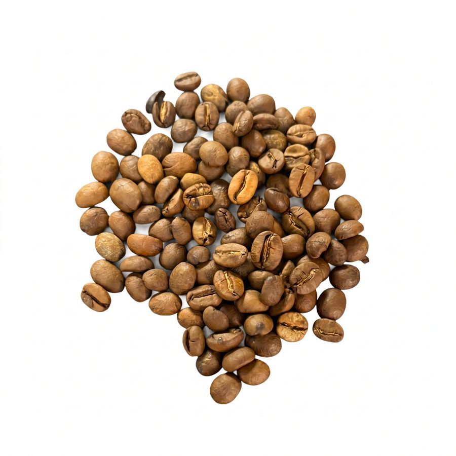 MEDIUM ROASTED COFFEE BEANS - ARABICA - ROBUSTA BLEND - 1000 gm - One stand-up zipper pouch view 2