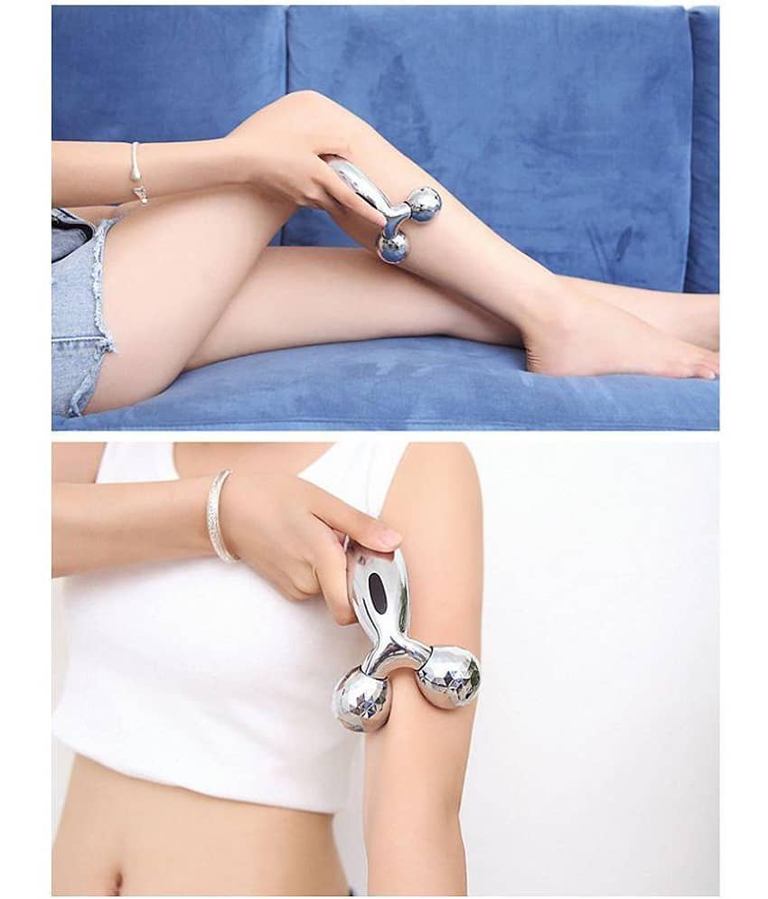 KALOPSIA INDUSTRIES Face Roller 3D Y Shape Aluminium Big Roller Microcurrent massager view 2