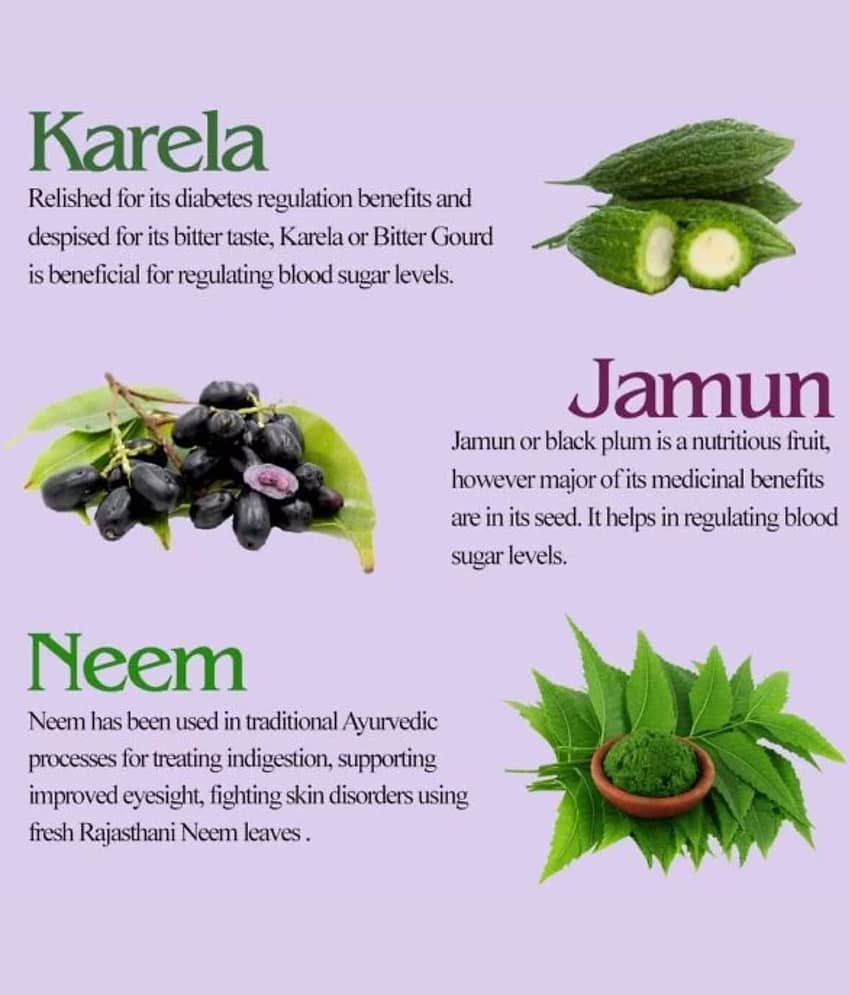 KAYABOOST Neem Karela Jamun - Control Sugar Levels Powder 200 gm view 2