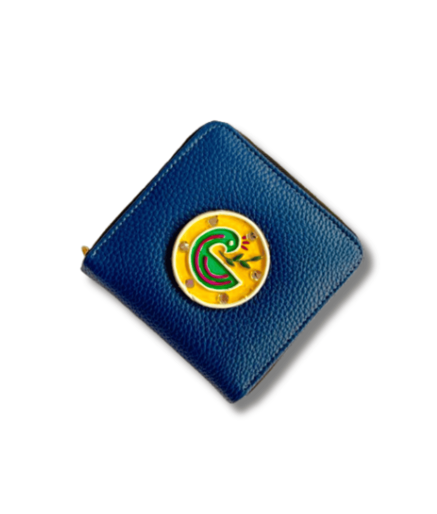 Peacock Lippan Art Mini Handcrafted Wallet view 2