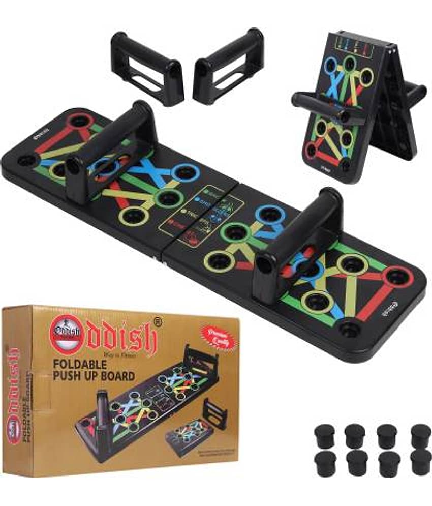 Oddish Push Up Board System, 15 in 1 AND HAND GRIP AND FINGER GRIPPER COMBO PACK Fitness Accessory Kit view 2