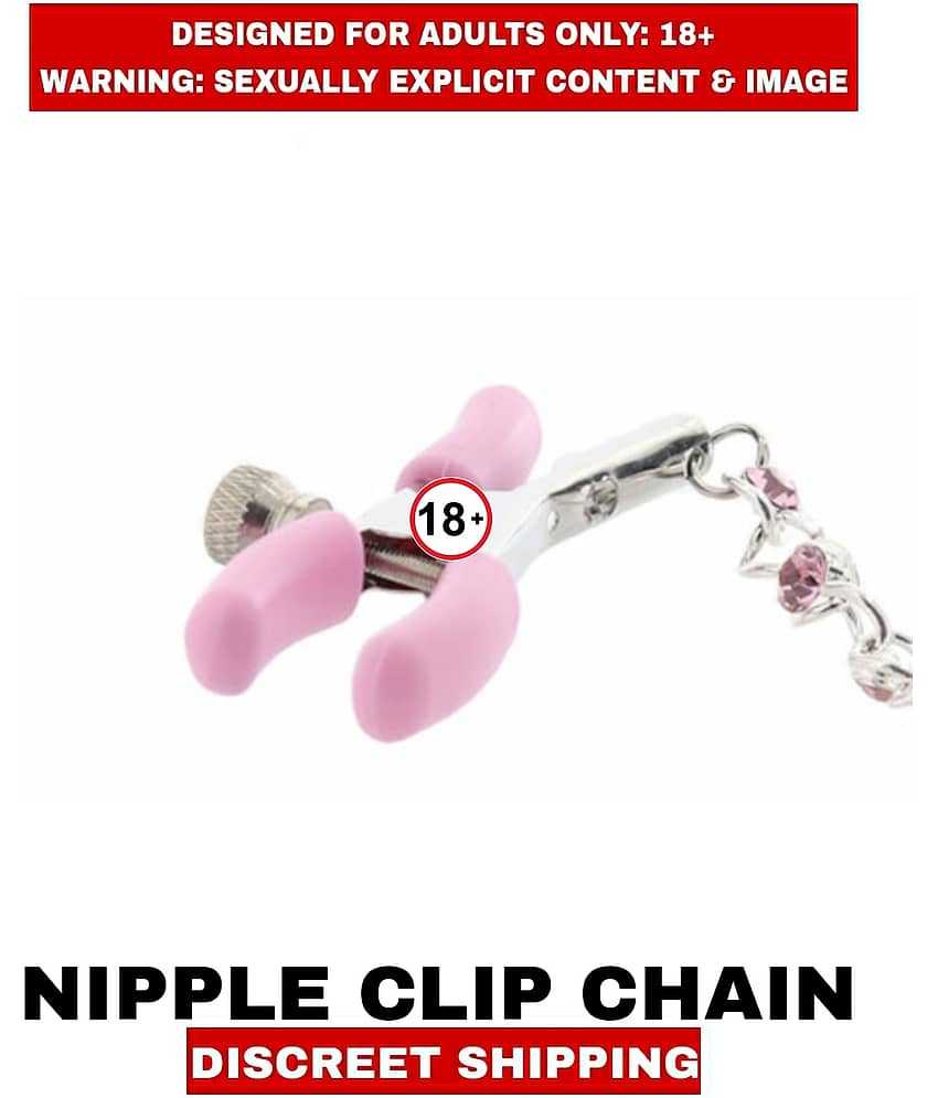 Adjustable Nipple Clamps with Metal Chain Pleasure for Women, Decorative Clip for Pleasure Toys view 2