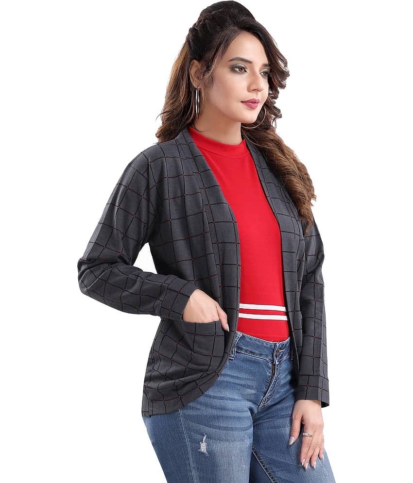 Meher Impex Cotton Shrugs - Grey view 2