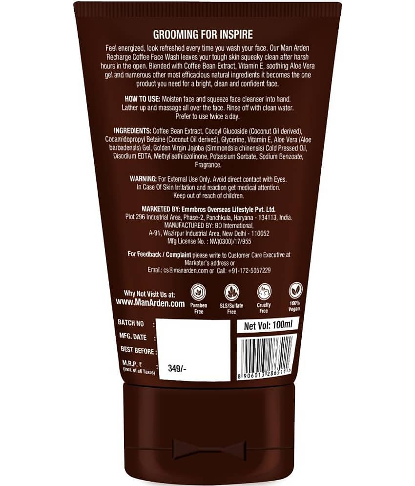 Man Arden Coffee Face Wash 100 mL Pack of 2 view 2