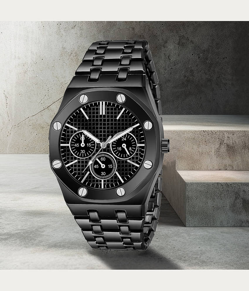 Trex Black Stainless Steel Analog Men's Watch