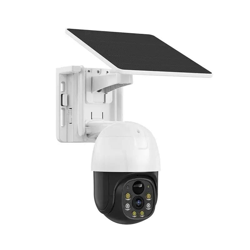 AUSHA Solar Powered 4G LTE PTZ Security Camera | Wire-Free Outdoor Cam with Color Night Vision view 2