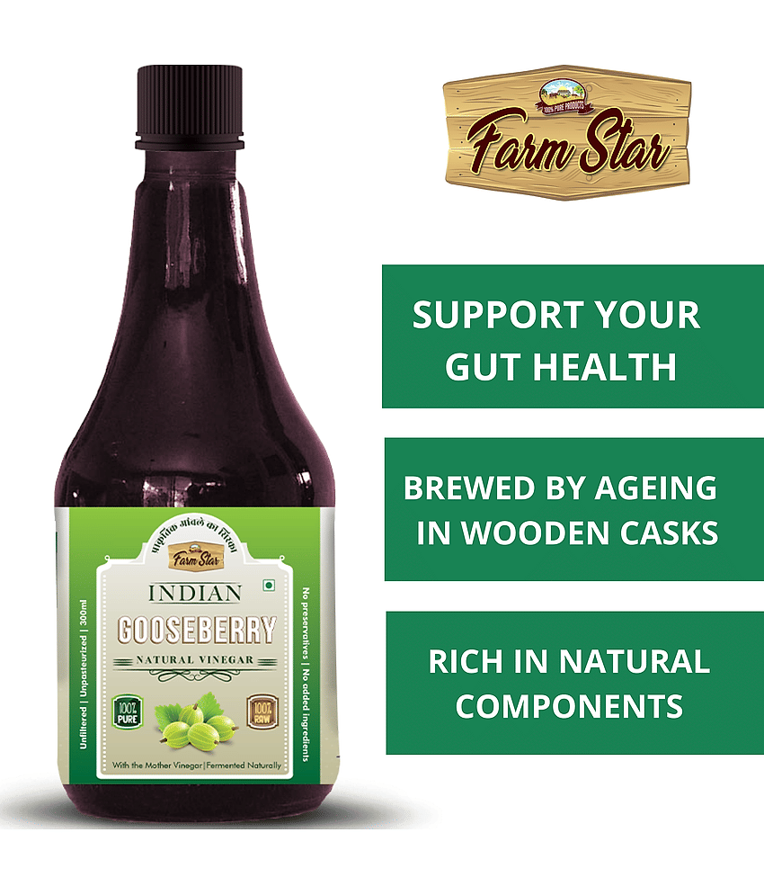 Farm Star Amla Cider Vinegar Indian Gooseberry 300 ml view 2