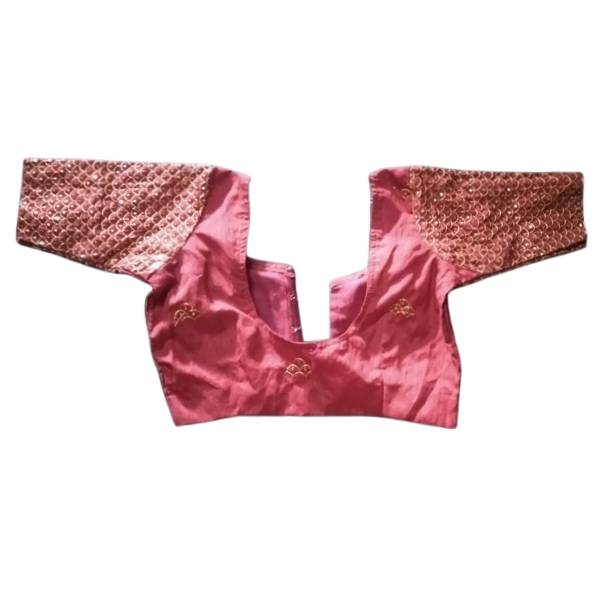 Cotton Material with Silk Mix Blouse (Size 34)