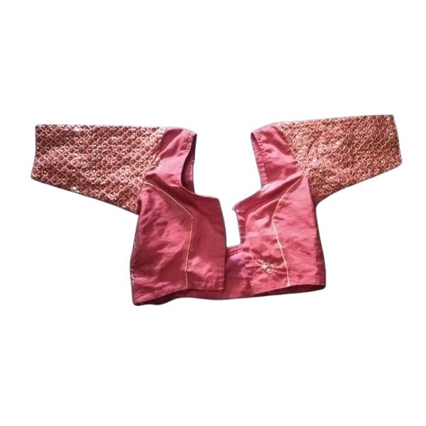 Cotton Material with Silk Mix Blouse (Size 34) view 2