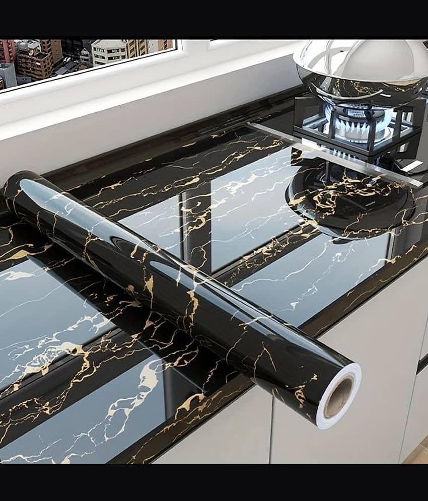 Sekhmet Black Marble Wallpaper (60 x 200) cm (Pack of 1) view 2