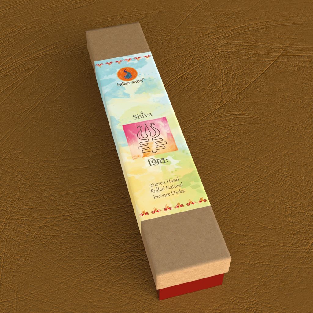 Indian Room’s Hand-Rolled Incense “Shiva” | Nag Champa & Natural Herbs | Charcoal-Free | for Pooja, Havan, Yoga, Spa & Aromatherapy view 2