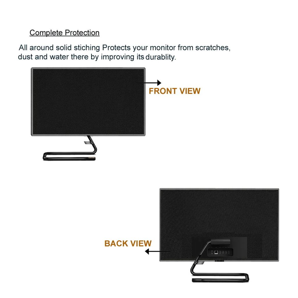 PalaP Super Premium Dust Proof Monitor Cover for HP All in ONE Desktop 21.5 inches (Black) view 2