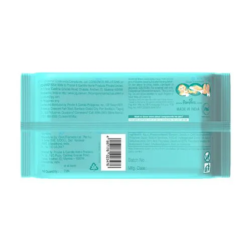Pampers Baby Wipes With Aloe 72 Pcs view 2