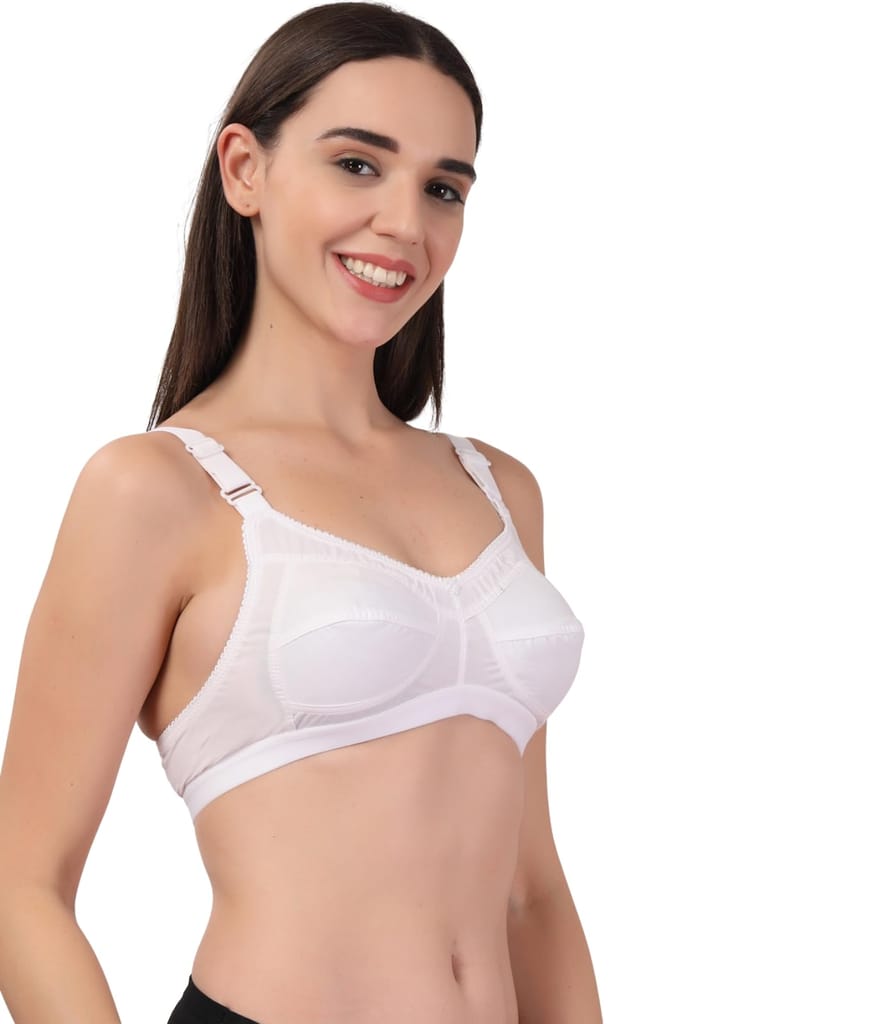 ADORNSTAR Women's Cotton Non-Padded Full Coverage Bra view 2
