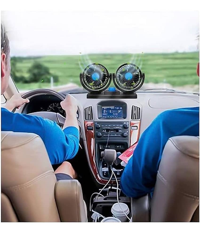 Nimeka Dashboard Fan Black view 2