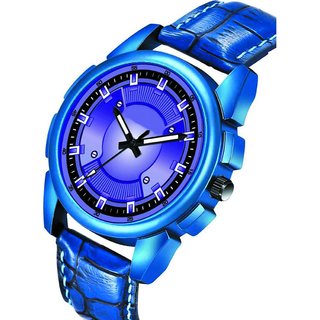 HRV Men's Round Dial Blue Strap Analog Watch view 2