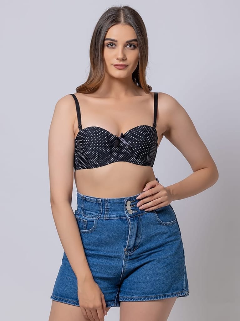 Dashing Dot Lightly Padded Underwired Demi Cup Bra view 2