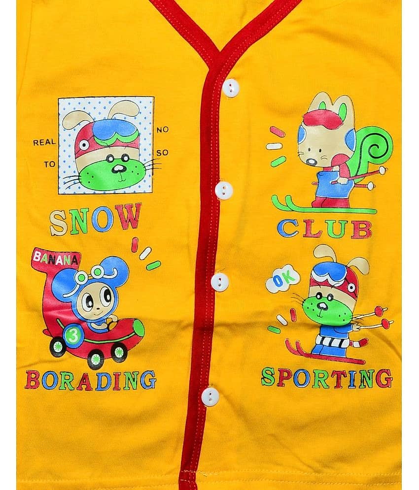 TRITI Pack of 1 Unisex for Baby Cotton Shirt ( Yellow ) view 2