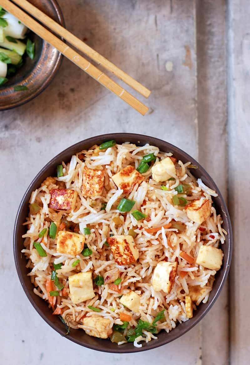 Mouth Melting Paneer Fried Rice