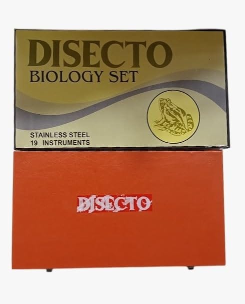 DESCO Disecto Biology Set of 19 Stainless Steel Dissection instrument with Wooden Box view 2