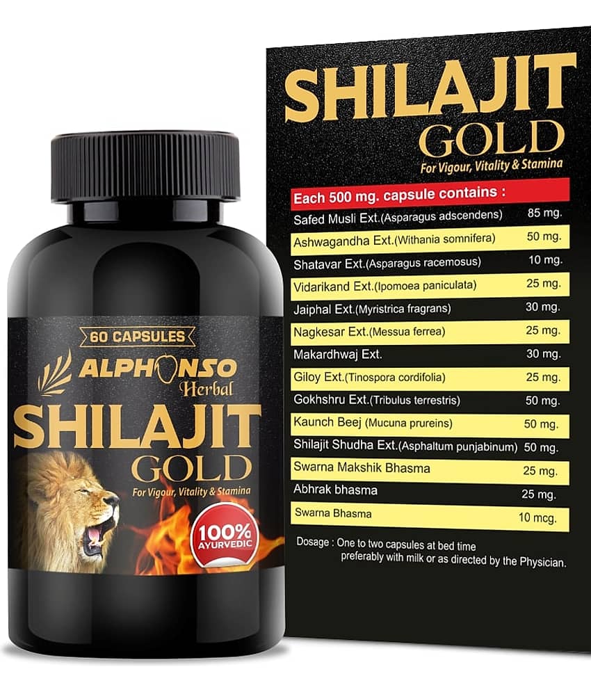 Alphonso herbal Shilajit Gold for Strength,Stamina,Power and Rejuvenation view 2
