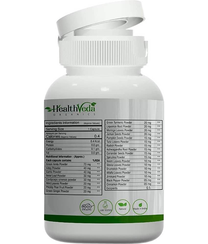 Health Veda Organics Capsule 60 no.s Pack of 1 view 2