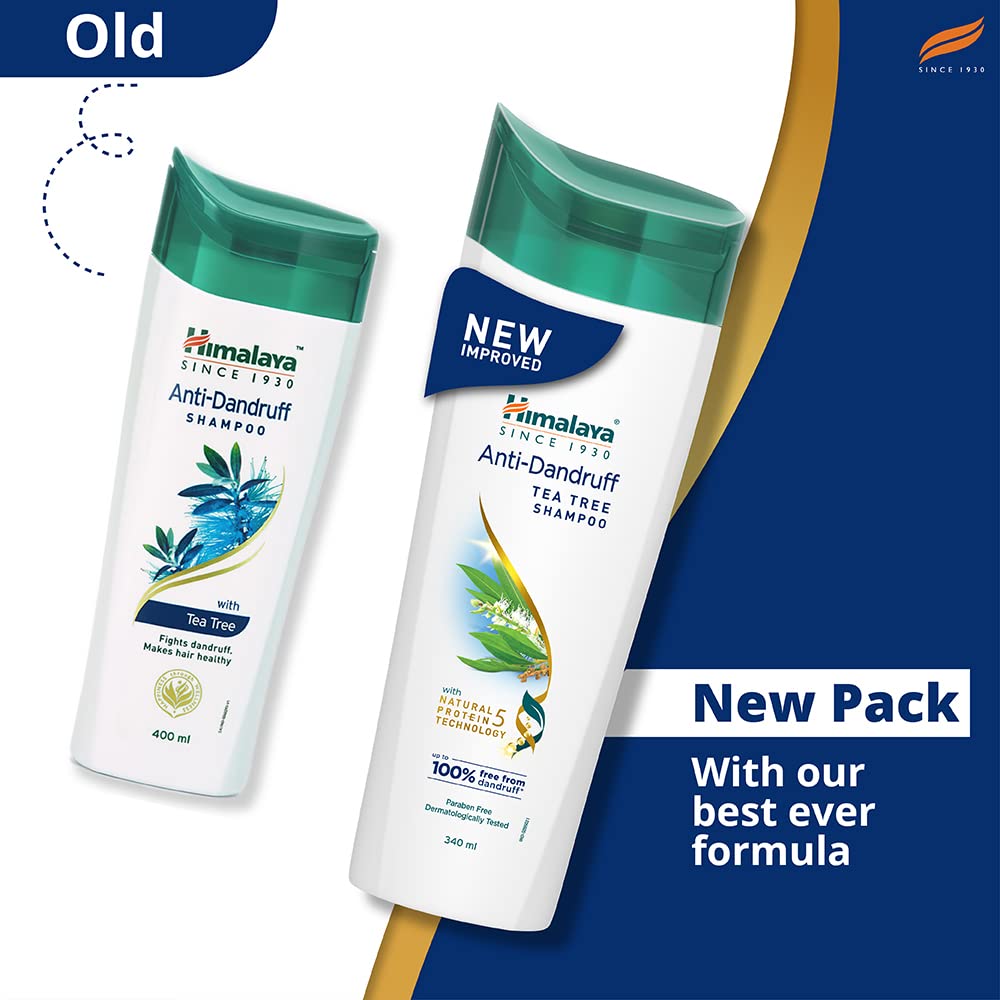 Himalaya Anti-Dandruff Shampoo - With Tea Tree Oil, Aloe Vera, For All Hair Types, 180 Ml view 2