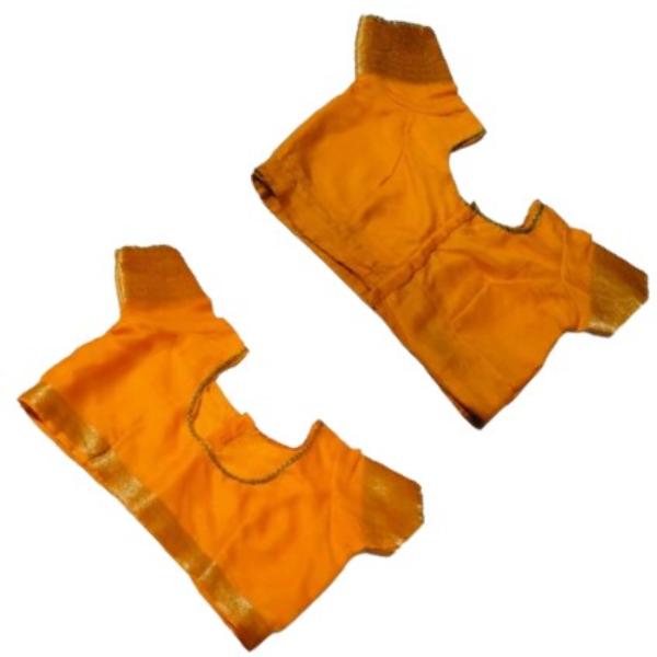 Orange Plain Blouse(Size-30) view 2