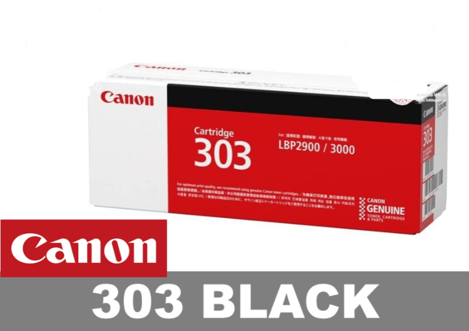 Canon 303 Black Original Toner Cartridge (CRG-303) for Canon LBP2900, LBP2900B Printers view 2