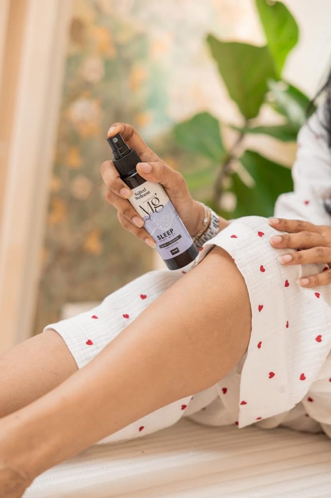Magnesium Oil Sleep Body Mist 40% | Natural Magnesium Chloride Spray for Muscle Relaxation, Stress Relief & Better Sleep | Post Workout & Night Use | 100ml | Salted Wellness by Thrpy & Thrpy view 2