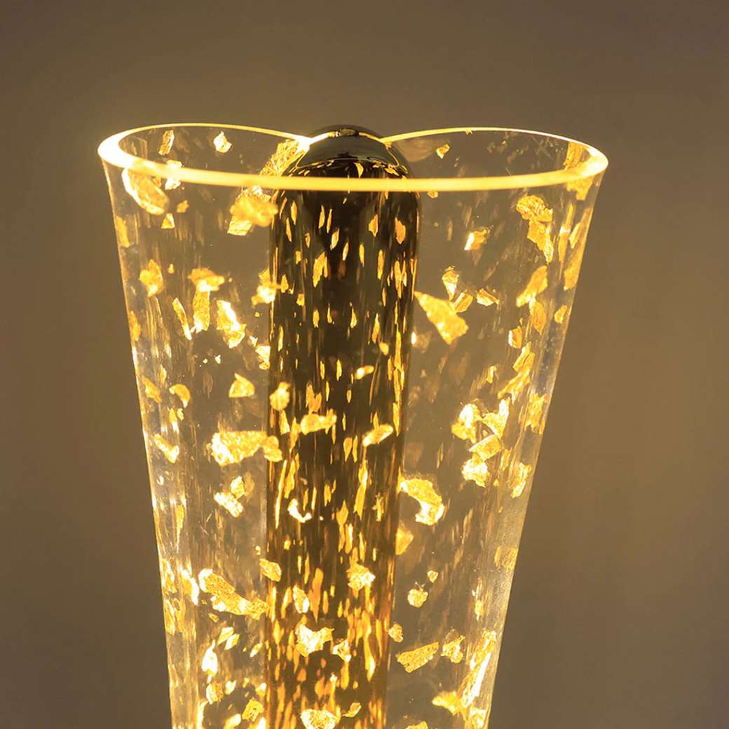Luxury Golden Crystal LED Table Lamp (1 Pc) view 2