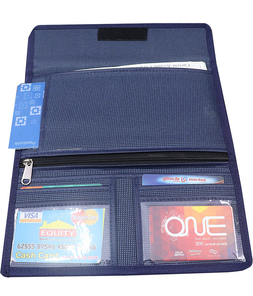 Kopila Matte Material Expendable Passbooks and Cheque Book /Document Holder/Cards Holder Foe men & Women view 2