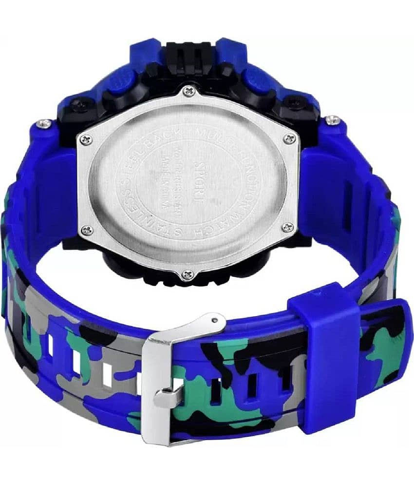 Hala - Blue PU Digital Men's Watch view 2