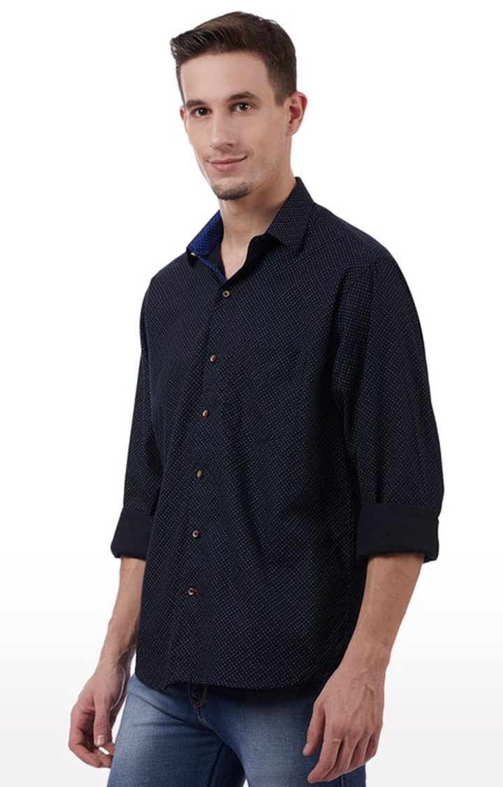 Tahvo Men Blue Shirt view 2