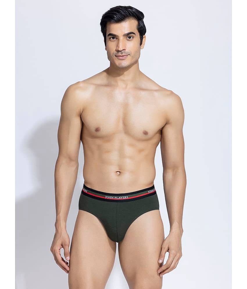 John Players Green John Players Briefs Cotton Men's Briefs ( Pack of 2 ) view 2
