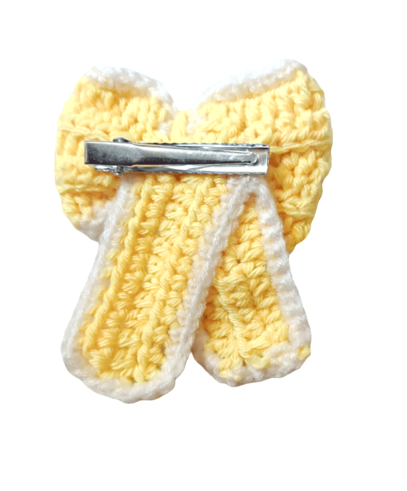 Handmade Crochet Bow Brooch (PACK OF 2) view 2
