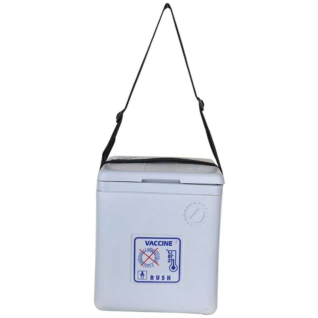 FAIRBIZPS 4 Ice Pack Vaccine Storage Carrier Box Portable CFC- Free Polyurethane Controller Vaccine Storage Box with Integral, Hinged Lid & Stopper (1.67 LTR.) (Grey) view 2