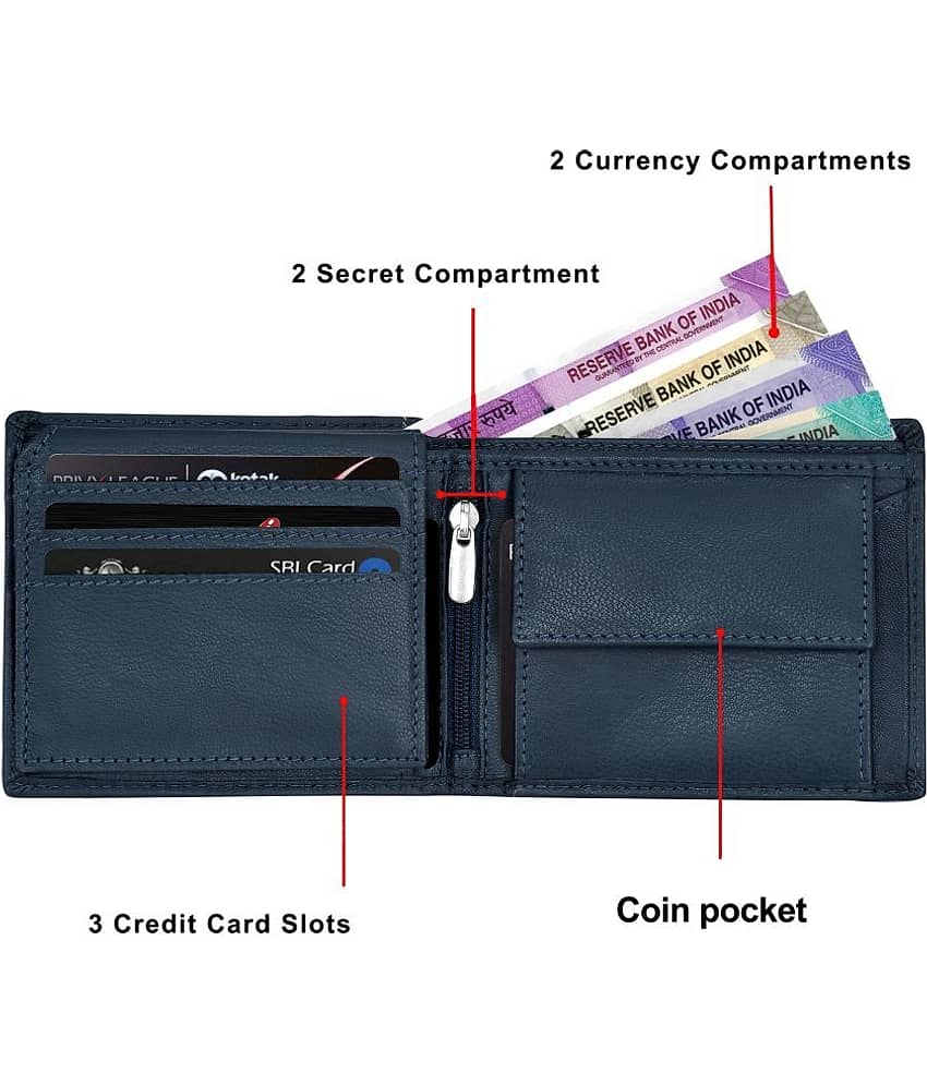 Lorenz Brown 100% Leather Men's RFID Wallet ( Pack of 1 ) view 2