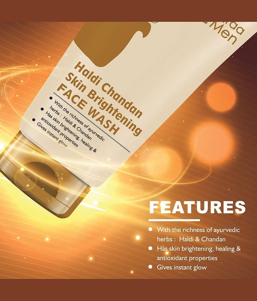 Qraa Men De-Tan Kit-Scrub 100Gm,Cleanser 100Gm,Pack 100Gm For Men Instant Tan Removal Pack Of 3 view 2